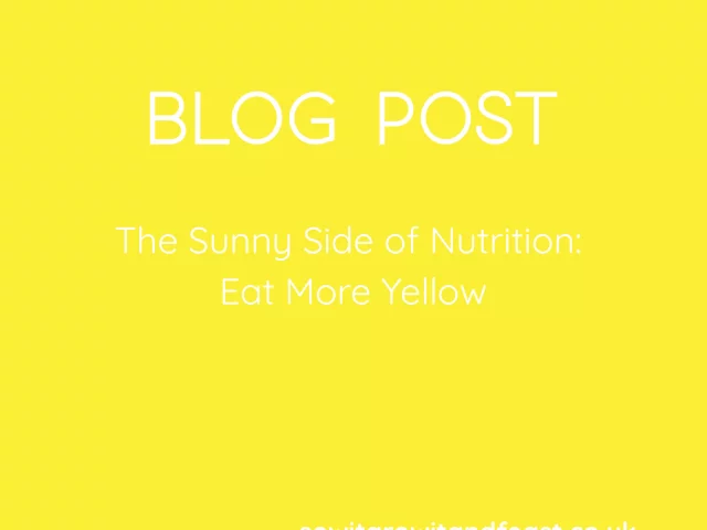 The Sunny Side of Nutrition: Eat More Yellow