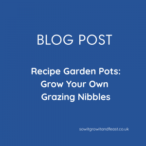 Recipe Garden Pots: Grow Your Own Grazing Nibbles