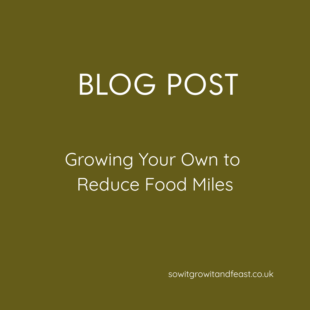 Growing Your Own to Reduce Food Miles