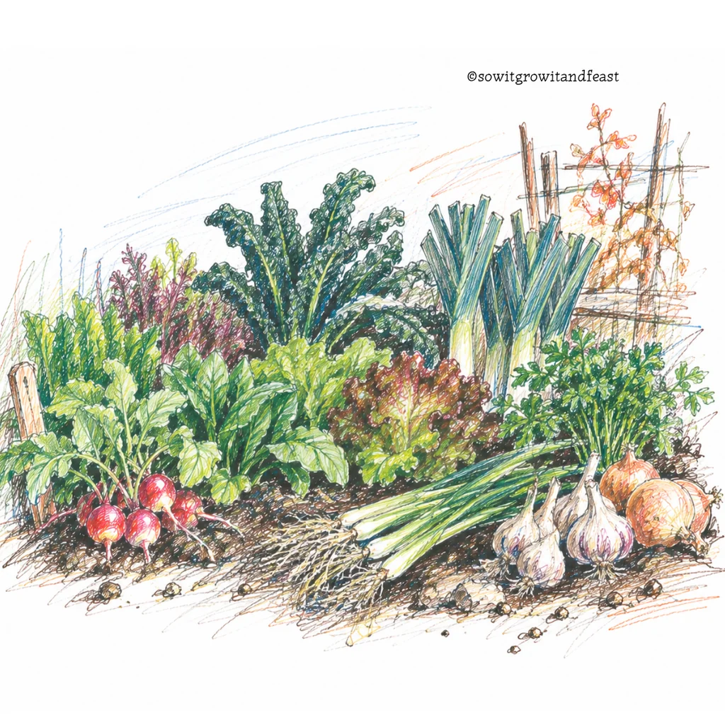 Colour sketch of September Harvest.
ยฉsowitgrowitandfeast